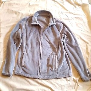 Women's Made for Life fuzzy gray light jacket or sweater size M